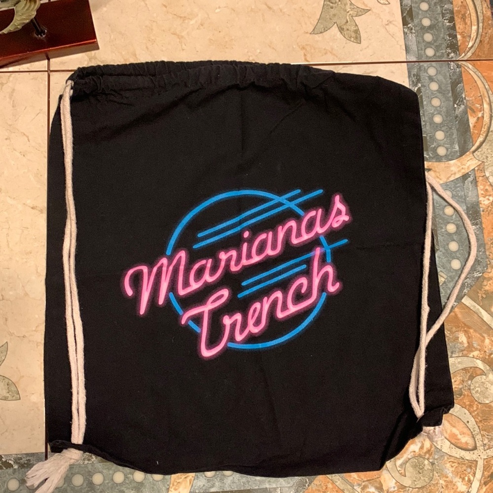 Marianas Trench drawstring backpack